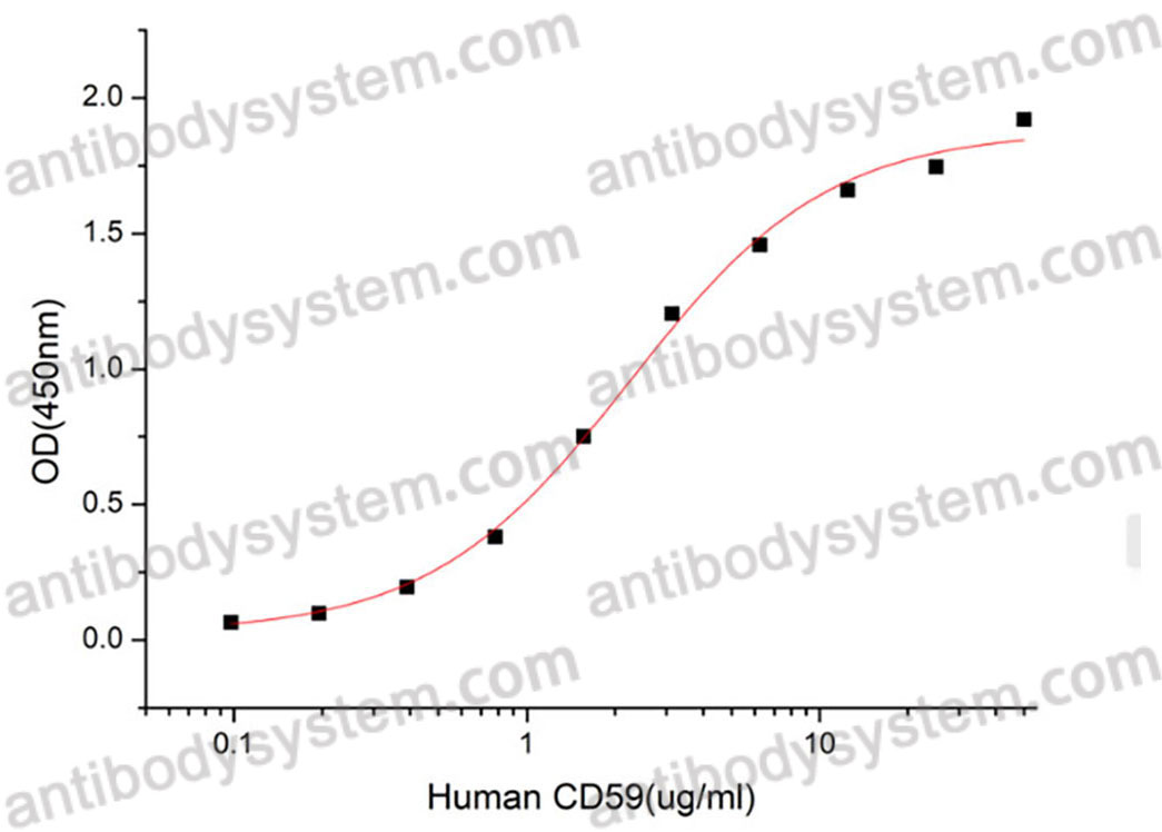 Recombinant Human CD59 Protein, C-10*His (Active)