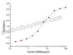 Recombinant Human CD66b/CEACAM8 Protein, C-His (Active)