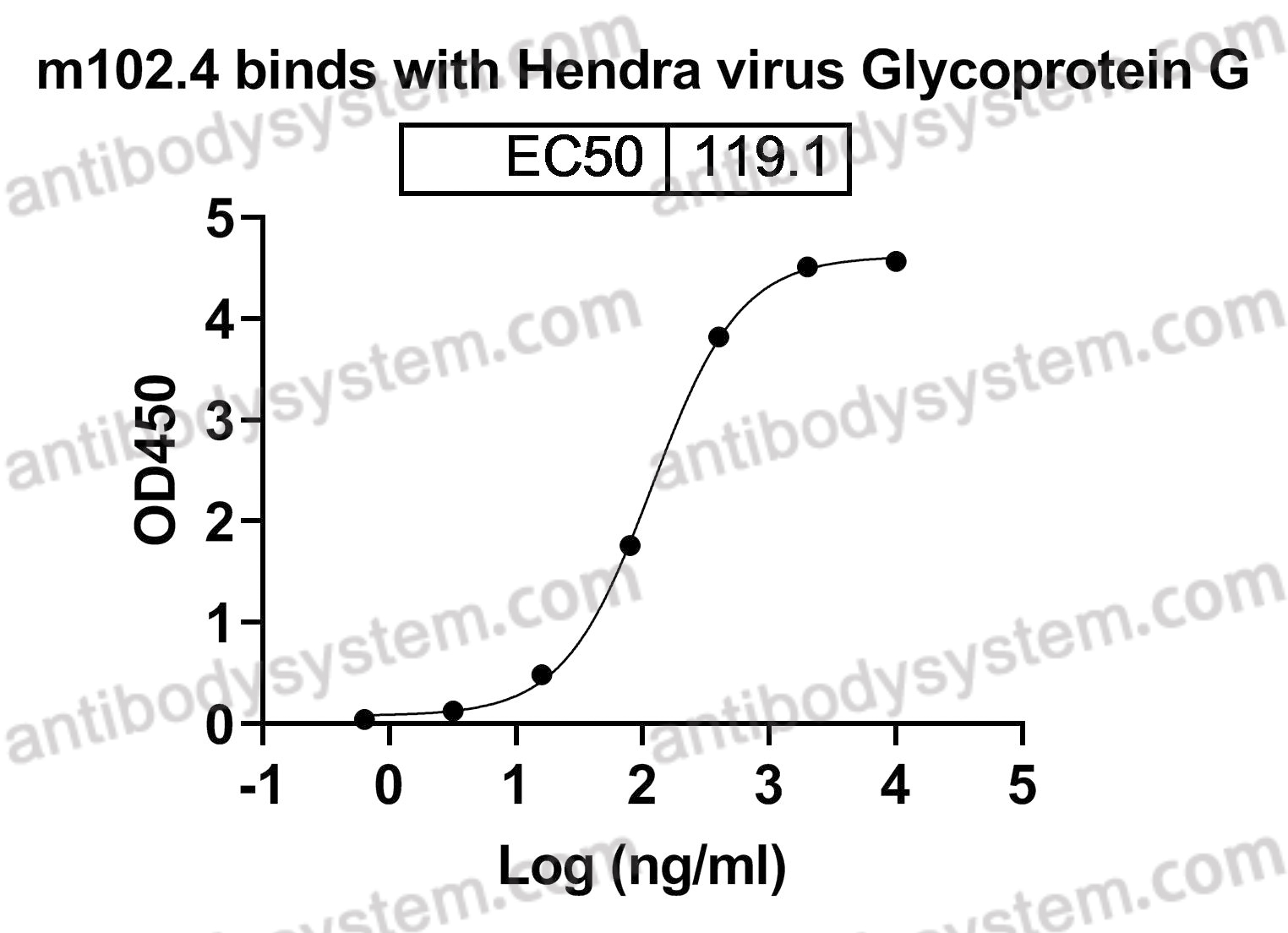 Recombinant Hendra virus Glycoprotein G Protein, N-strep