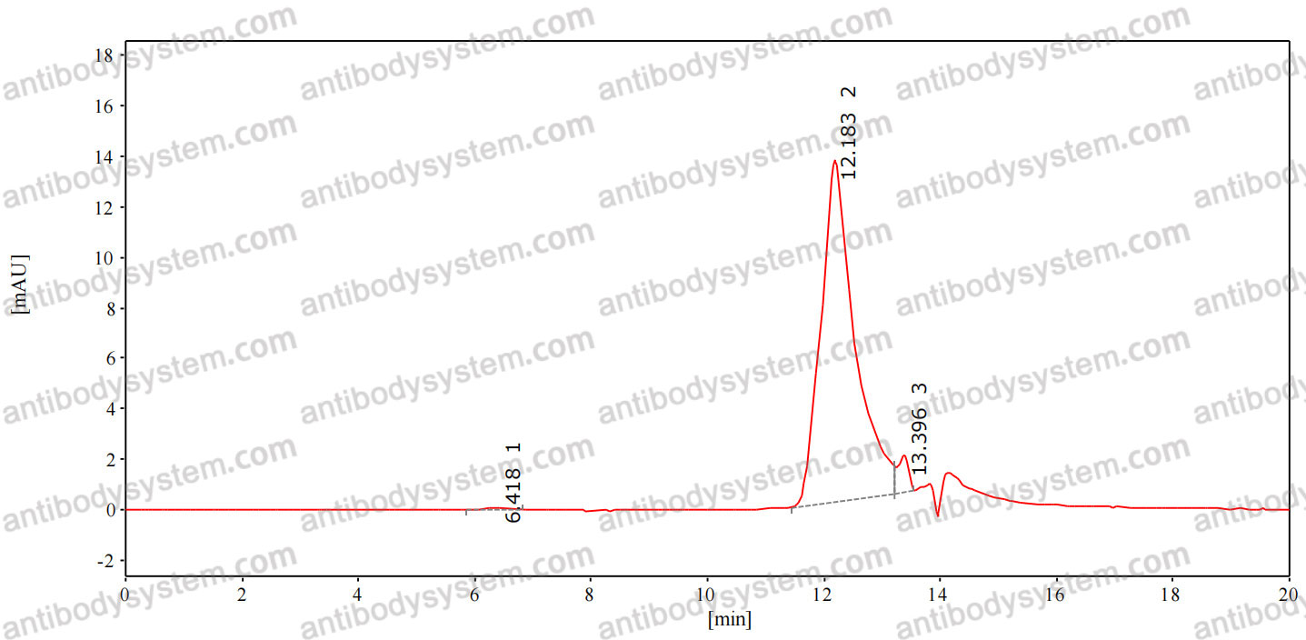 SEC-HPLC for Anti-Human C4b Nanobody (SAA0908) ?>